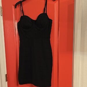 Elegant Black Strapless Dress